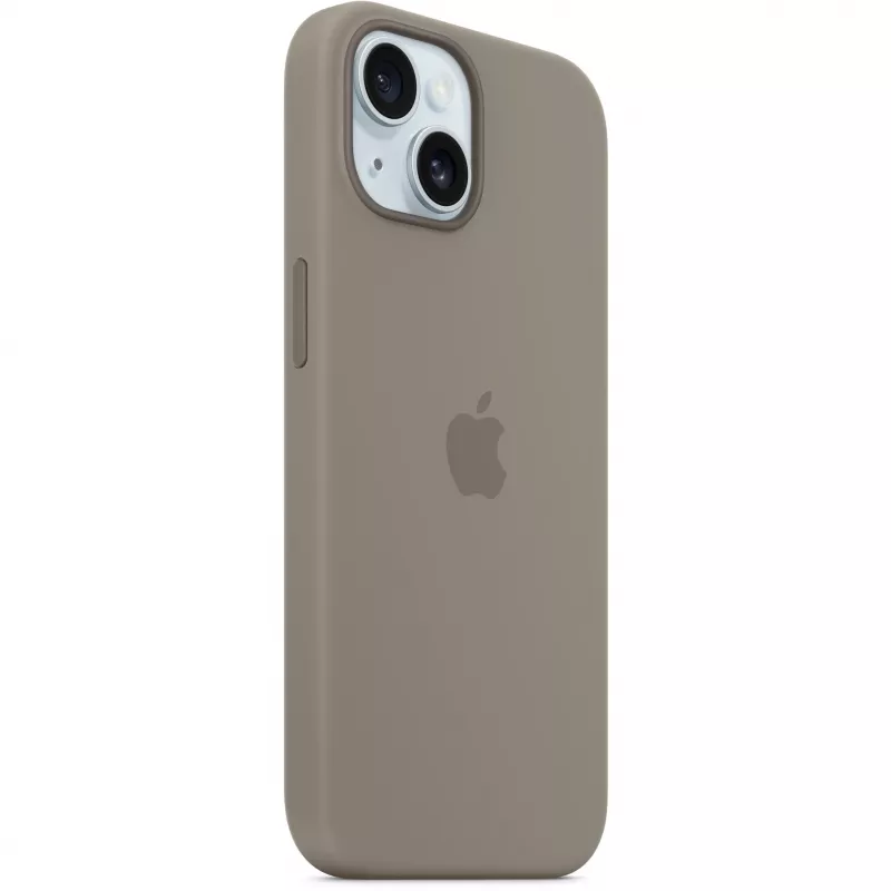 Silikónové puzdro s MagSafe pre iPhone 15 – clay