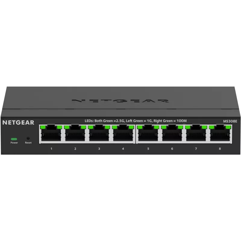 NETGEAR MS308E neřízený 2.5G Ethernet (100/1000/2500) čierna