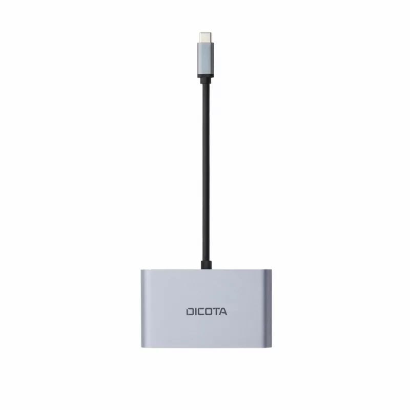 DICOTA D32064 dokovacia stanica pre mobilné zariadenia Tablet/Smartphone/Laptop strieborná