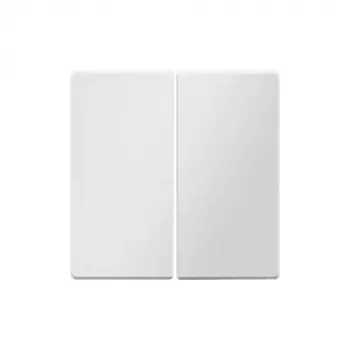 Berker 16236089 Kolískové tlačidlo, Polar White Velvet, balenie 10 ks