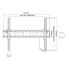 Držiak SBOX PLB-2546T-2 pre 37–80 palcové displeje, 45 kg kapacita, 600×400 mm VESA