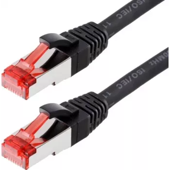 Sieťový kábel Helos CAT6 S/FTP (PIMF) 30 m čierny