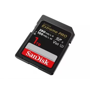SanDisk Extreme Pro - Flash pamäťová karta - 1TB - Video Class V60 / UHS-II U3 / Class10 - SDXC UHS-II (SDSDXEP-1T00-GN4IN)