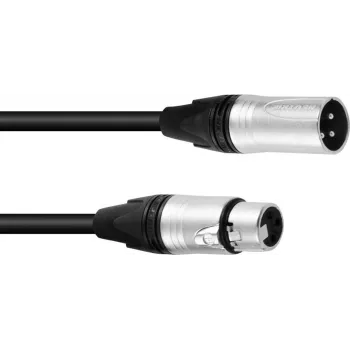 XLR 3-pol DMX kábel PSSO 5 m s konektormi Neutrik