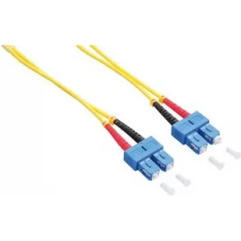 LogiLink - Patch kábel - SC Singlemode (M) na SC Singlemode (M) - 1 m - sklené vlákno - duplex - 9/125 mikrometrov - OS2 - bez halogénov - žltý