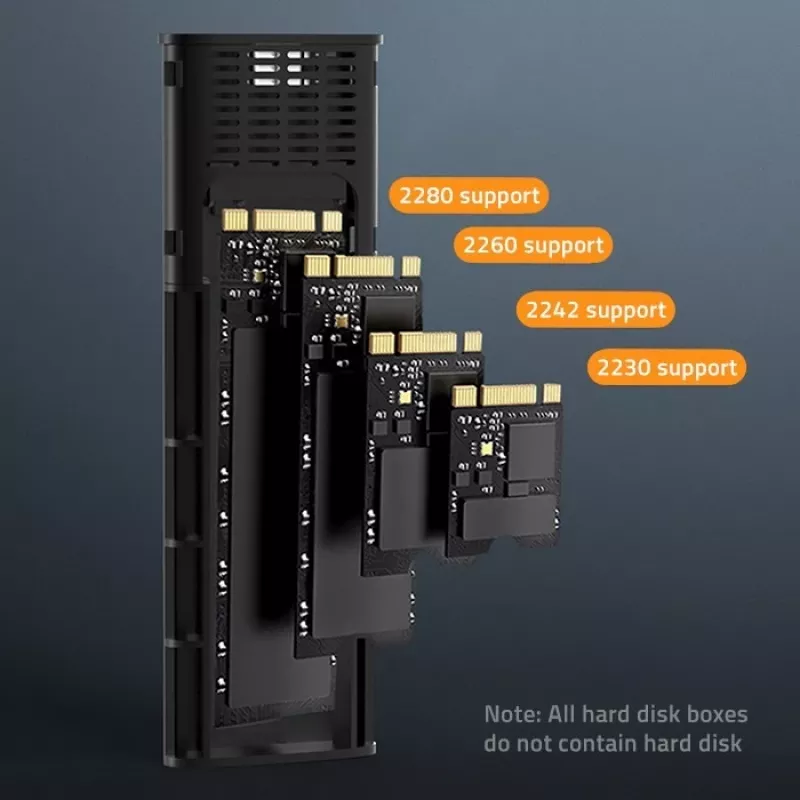 Puzdro | rám NV2271 pre M.2 SSD | SATA | NVMe | USB-C | 2TB
