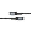 Qoltec kábel USB 2.0 Type-C na USB 2.0 Type-C 100W QC 3.0 PD 1m čierny