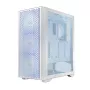 PC skriňa LOGIC Dart Pro Midi ARGB biela — Midi Tower, ATX, 456×200×385 mm, max. GPU 34 cm, výška CPU chladiča 155 mm, 3x120mm vpredu + 1x120mm vzadu, USB 3.0 x2, USB-C x1