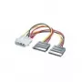 ROLINE Y-adapter kábel 4-pin HDD / 2x SATA (11.03.1050)