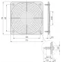 Schroff mriežka ventilátora SNAP-IN typ (60225052)