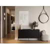 Cama VERA komoda 150x40x80 matná čierna