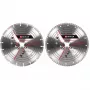 Sada diamantových rezacích kotúčov pre uhlovú brúsku EINHELL 230×22,23×1,8 mm, turbo okraj, 2 kusy