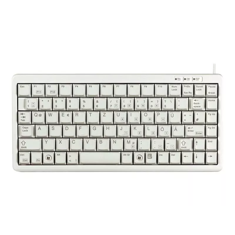 CHERRY Compact, Combo (USB + PS/2) klávesnica Office USB + PS/2 QWERTY sivá
