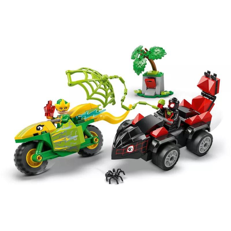 LEGO MARVEL 11198 Spidey a Electro prenasledovanie dinosaurového vozidla
