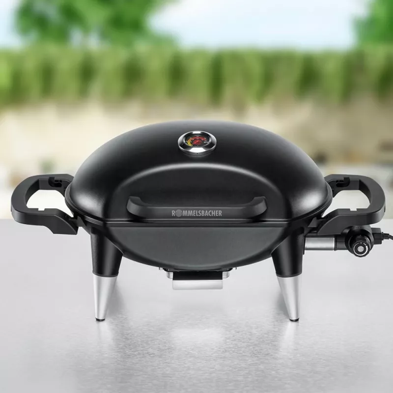 ROMMELSBACHER BBQ 4000, 2200 W, gril, elektrický, 300 °C, stolový, hrdzavo červená