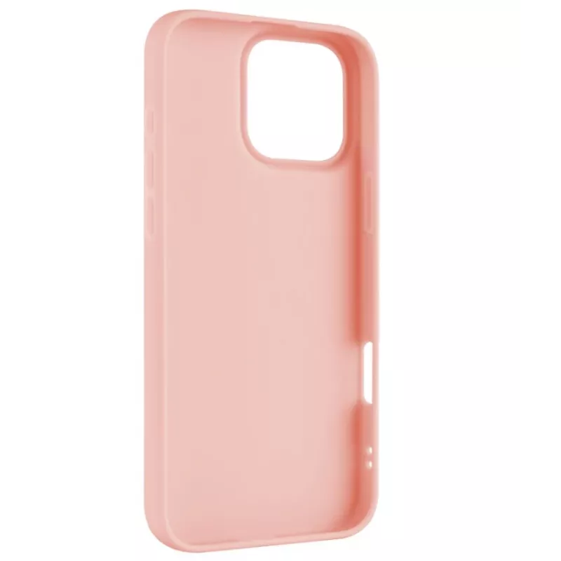 Ochranný zadný kryt FIXED pre Apple iPhone 16 Pro Max, pogumovaný povrch, ružový