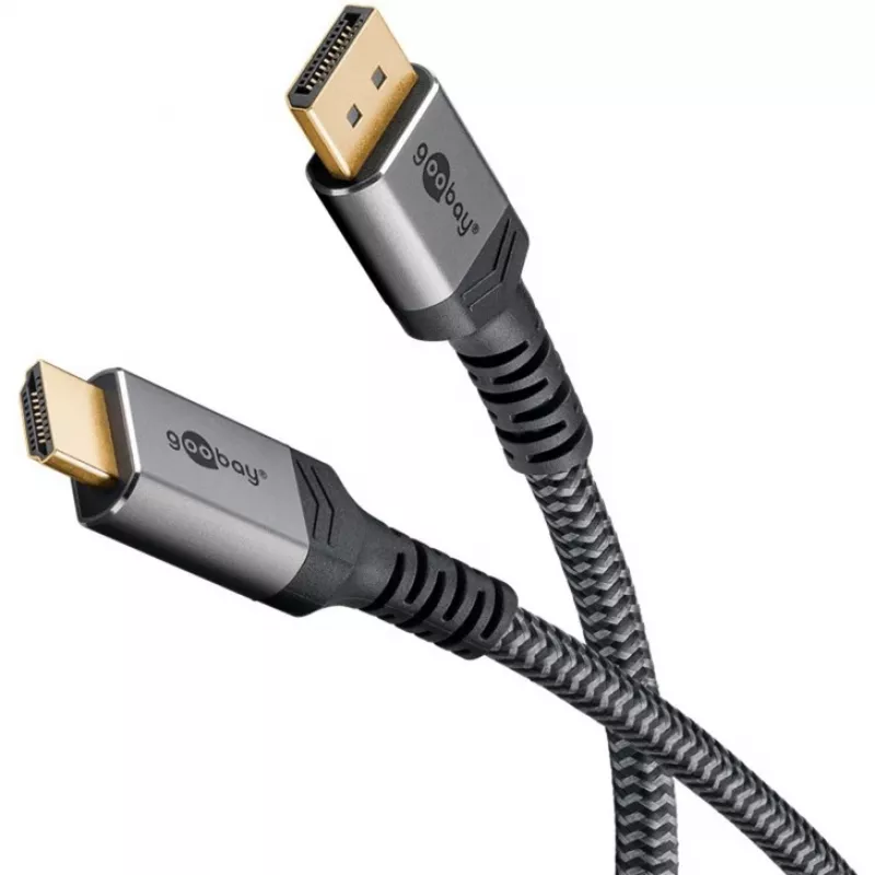 Goobay 65270 video kábel adaptér 3 m DisplayPort HDMI sivý (65270)