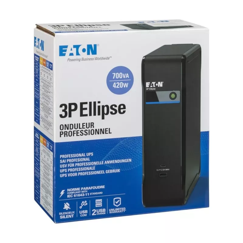 Eaton 3P700UI UPS Standby Offline 0,7 kVA 420 W 4 AC výstupy
