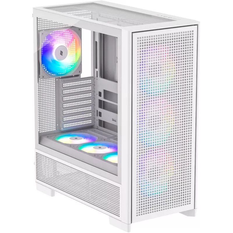 PC skriňa Silentware Air 2000 A-RGB biela – Mid-Tower s A-RGB osvetlením (AIR2000WHITE)