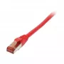 Patch kábel RJ45 – CAT6 250 MHz – 1,0 m červený – S-STP(S/FTP) – TPE/LSZH (Superflex) – Synergy 21
