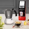 Kávovar BIALETTI BRIKKA INDUCTION 4TZ 180 ml antracitová, strieborná
