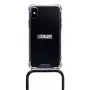 Lookabe puzdro na telefón s náhrdelníkom pre iPhone X/XS, zlaté/čierne