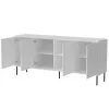 4D ABI komoda 200x45x88 matná biela