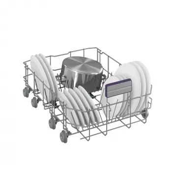 BEKO voľne stojaca umývačka riadu BDFS26120WQ, energetická trieda E, šírka 45 cm, 6 programov, invertorový motor, tretí zásuvka, biela