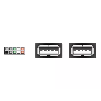 Interný USB kábel DeLOCK 83292 0,2 m konektor samica na konektor samica