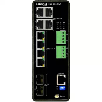 Managed LANCOM IGS-3510XUP Layer 3 switch, 8x 2.5G RJ-45 portov, 10G podpora, PoE, 68 Gbit/s switching