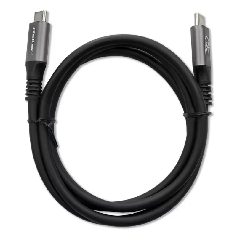 USB-C kábel QOLTEC USB4 240 W pre Thunderbolt 3/4, 40 Gbit/s, 240 W napájanie