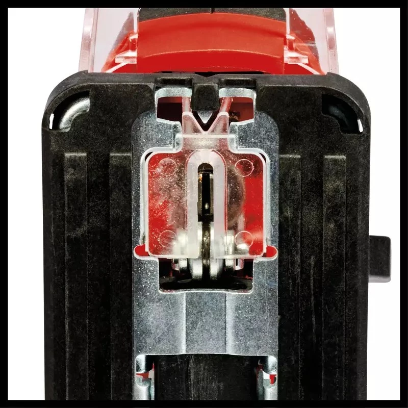 Einhell TC-JS 18/70 Li akumulátorová priamočiara píla 4321280, Power X-Change, 18 V, 2700 zdvihov/min, hĺbka rezu 70 mm, s akumulátorom 2,5 Ah a nabíjačkou, červeno-čierna