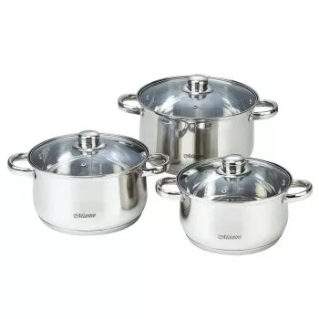 MAESTRO MR-2020-6M 6-dielna sada hrncov, nerez