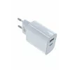 Univerzálna nabíjačka 2x3A USB C + USB A Power Delivery biela