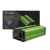 Automobilový menič Qoltec Monolith 1200 W zelený 12 V