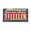 Patch panel DELOCK Mini Desktop RJ45 8 portov Cat.6A tienený čierny na stôl, stenu alebo lištu DIN
