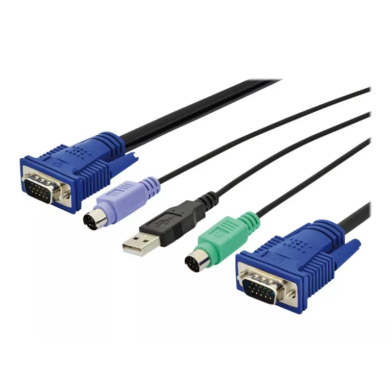 KVM kábel USB Digitus DS-19232 3m PS/2