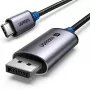 Kábel USB-C na DisplayPort UGREEN 1 m — USB-C (konektor samec) na DisplayPort (konektor samec), rovné konektory, čierny