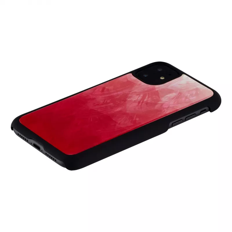 Puzdro na smartfón iKins pre iPhone 11 — Pink Lake s čiernymi akcentmi