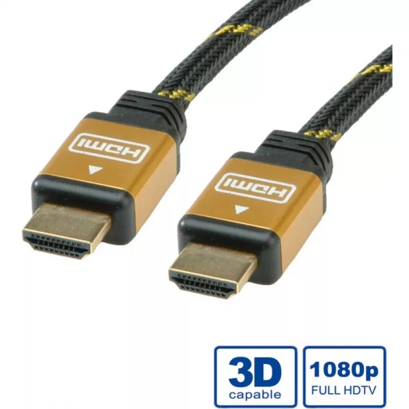 HDMI kábel ROLINE GOLD HDMI M – HDMI M 15 m