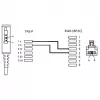 Wentronic Goobay - telefónny kábel - TAE-F (M) - RJ-45 (M) - 10m - čierny (51235)