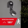 Maclean MCE25 GR nástenný 180° pohybový a súmrakový senzor, max. 1200W, sivá