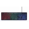 Káblová Full-Size klávesnica s myšou Gembird KBS-UML-01 — USB, QWERTY US, 104 tlačidiel, čierna