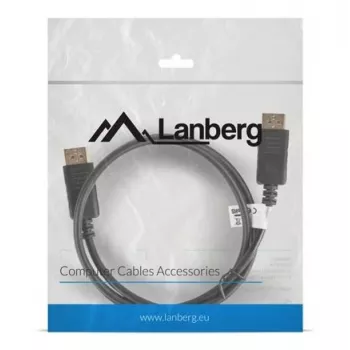 Lanberg DisplayPort kábel 19 Pin V1.2 4K, 1M | CA-DPDP-10CC-0010-BK | DisplayPort na DisplayPort