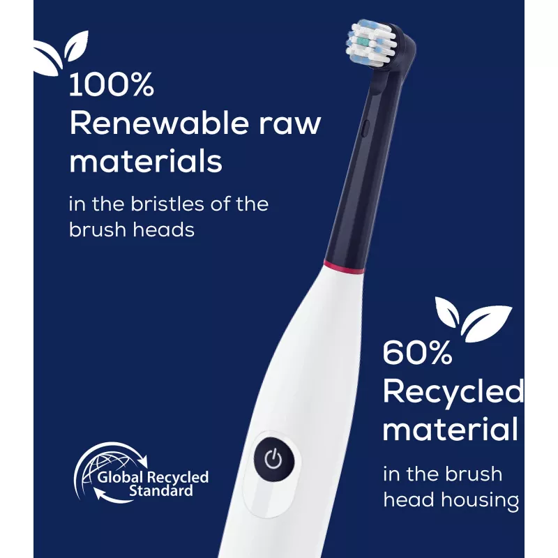 Beurer TB Sensitive Eco Green Planet náhradné hlavice kefky, tmavomodrá, balenie 4 ks