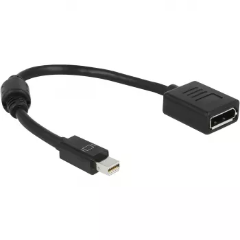 DisplayPort kábel DeLOCK 65554 Mini DisplayPort 0,21 m čierny