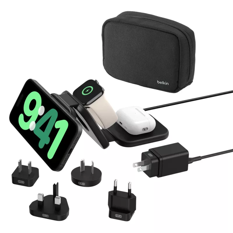 Belkin BoostCharge Pro slúchadlá smartphone smartwatch čierna USB bezdrôtové rýchle nabíjanie