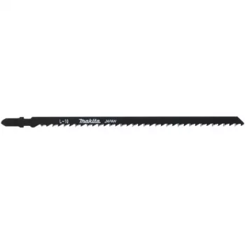 Makita L-10 - čepeľ priamočiarej píly - na drevo, plast, preglejku, dyhované drevo, polyvinylchlorid (PVC) - 5 kusov - T-stopka - dĺžka: 180 mm - pre M