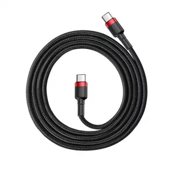 USB-C na USB-C kábel Baseus CATKLF-G91 1 m, USB-C konektor samec, 0,48 Gbit/s, čierny