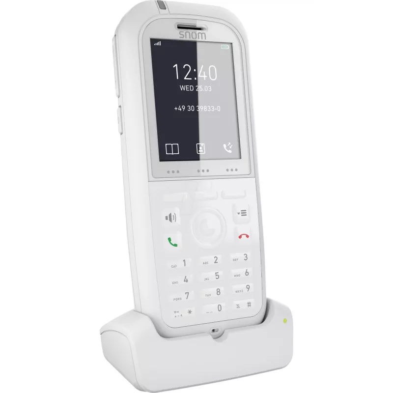 Snom M90 DECT telefónny slúchadlo s zobrazením čísla biela